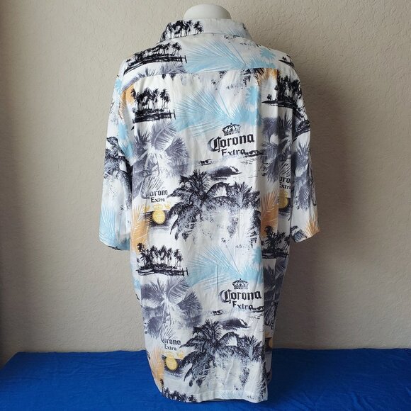 XXL Newport Blue American Tradition Corona Button Down Shirt - Picture 6 of 12